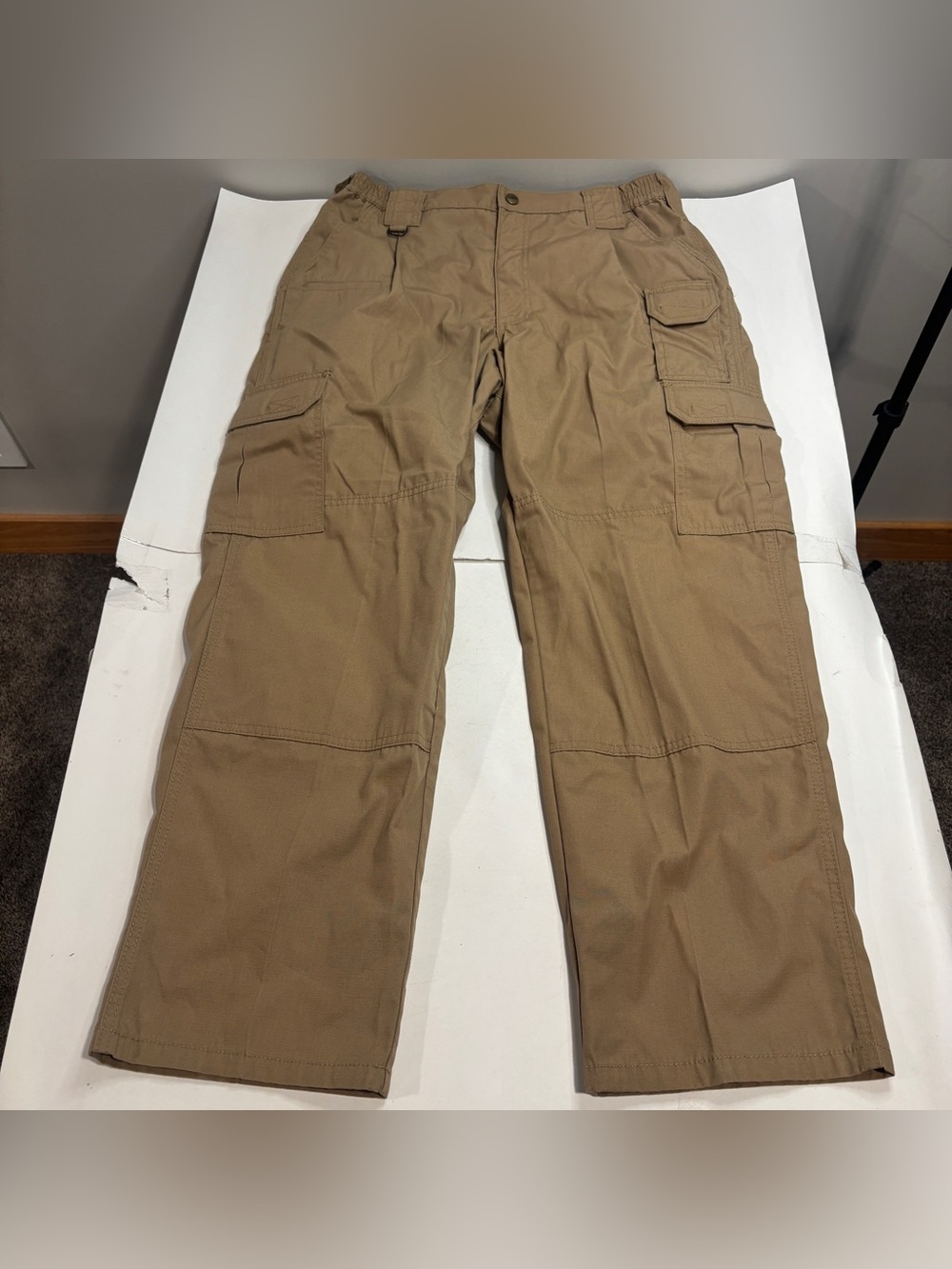511 Tactical Cargo Pants Mens 34x30 Beige Taclite Pro Ripstop Elastic Waist
